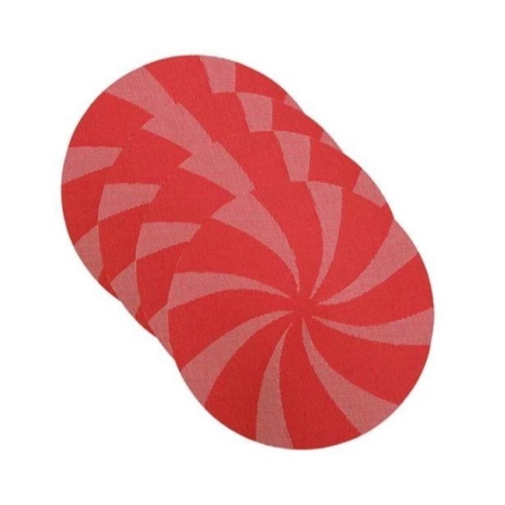 Peppermint Candy Round Holiday Placemats